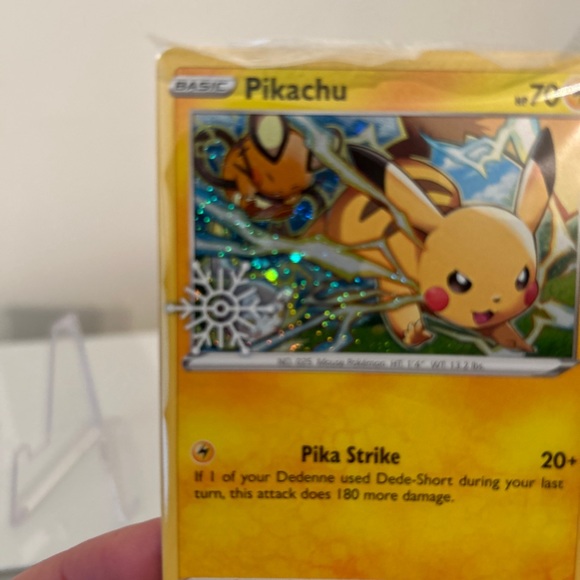 POKÉMON PIKACHU STAMPED SNOWFLAKE 2023 HOLIDAY ADVENT CARD 049/195 - Picture 5 of 5